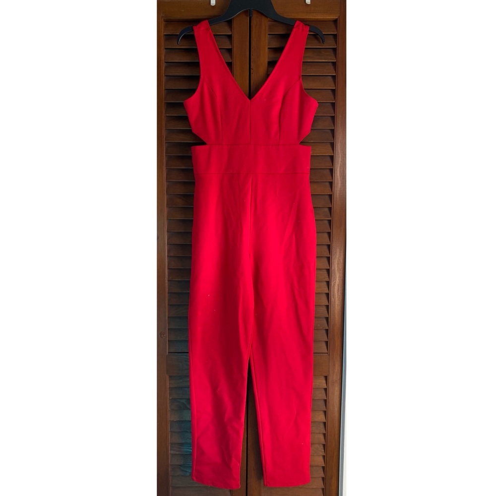NWOT Bright red jumpsuit romper!!